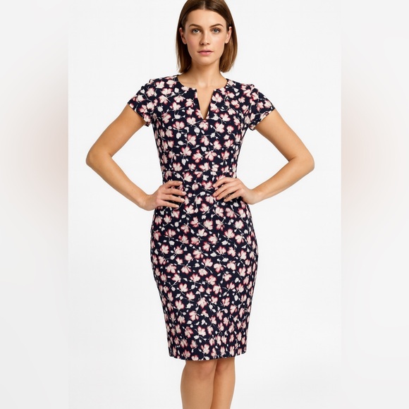 Banana Republic Dresses & Skirts - Banana Republic Floral Mini Dress - Navy and Pink